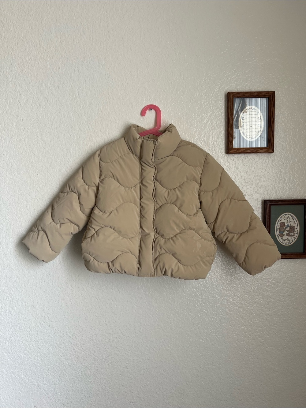 Zara Kids Beige Puffer Jacket